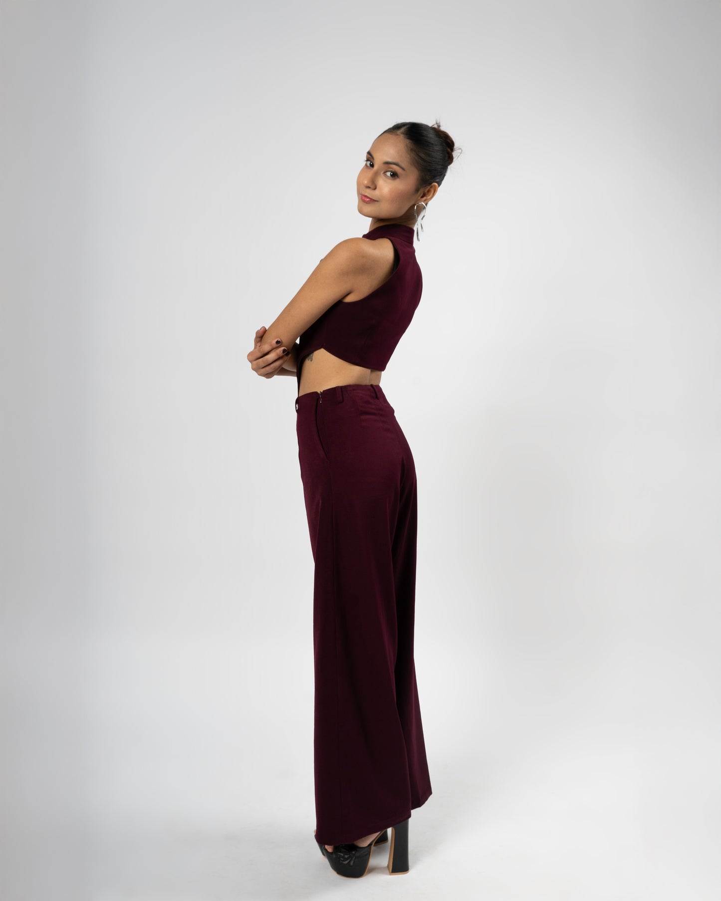High Waist Straight Pants