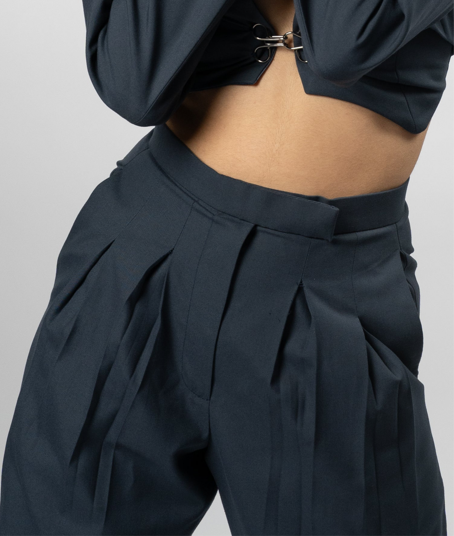Double Box Pleated Pants