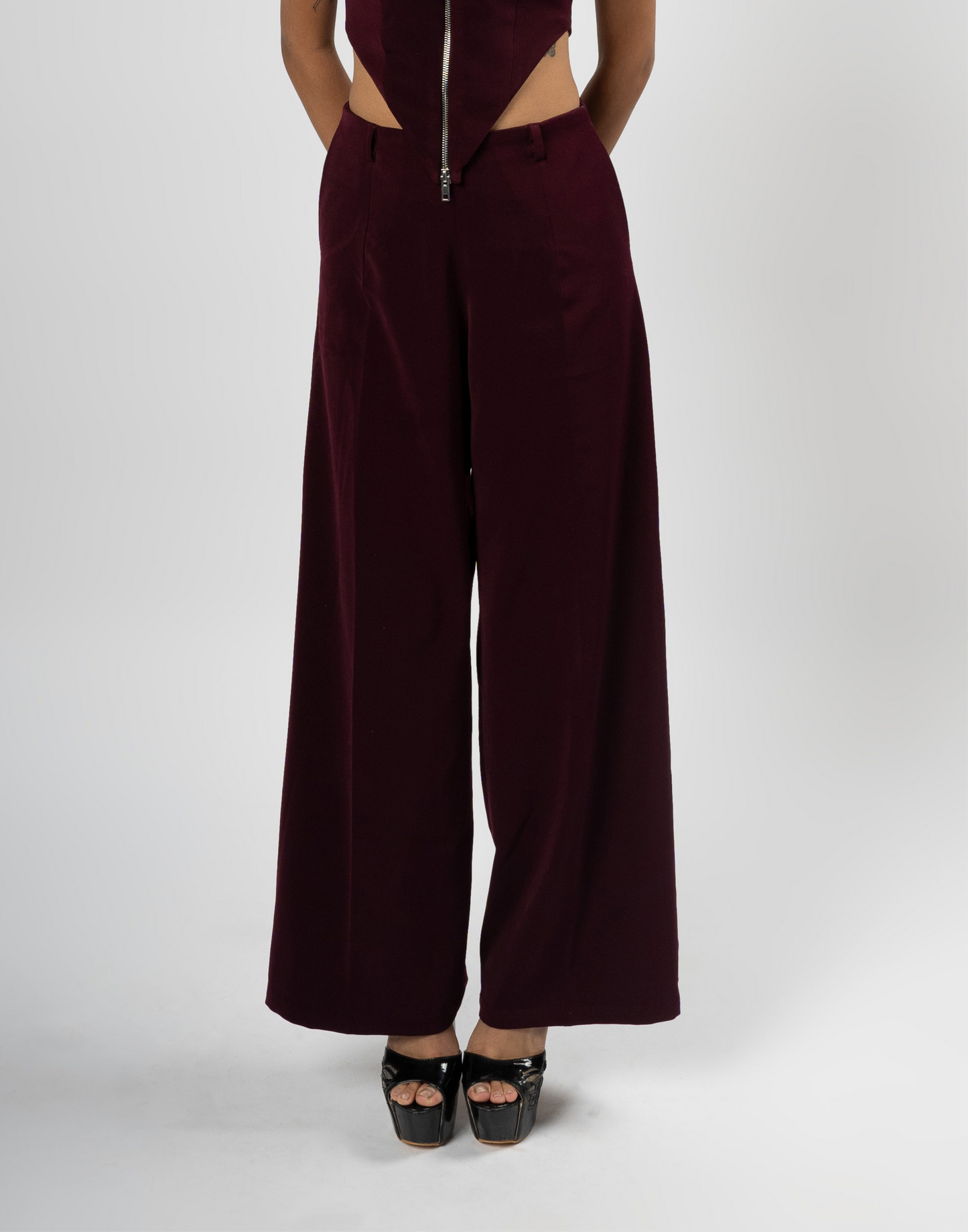 High Waist Straight Pants