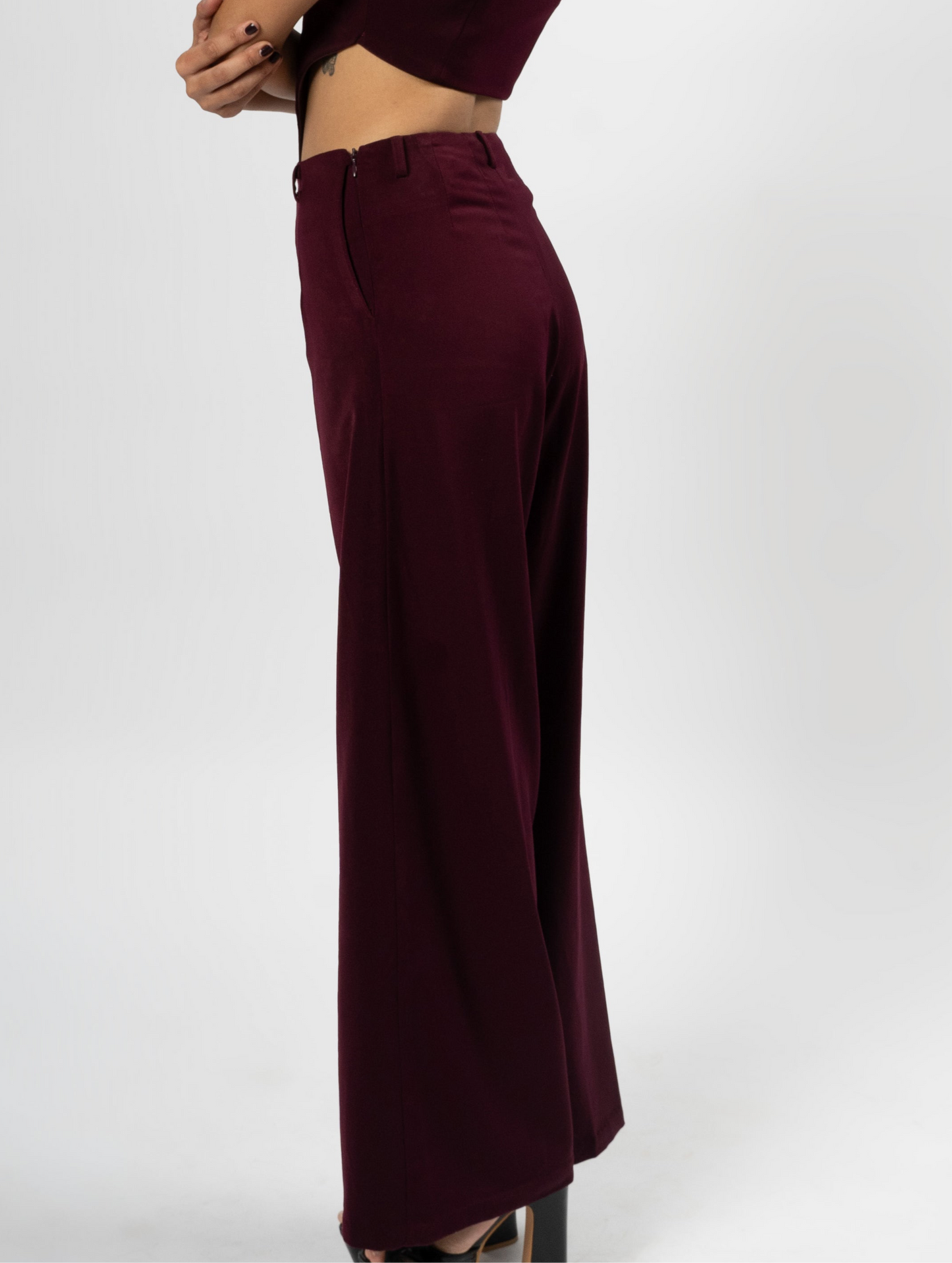 High Waist Straight Pants