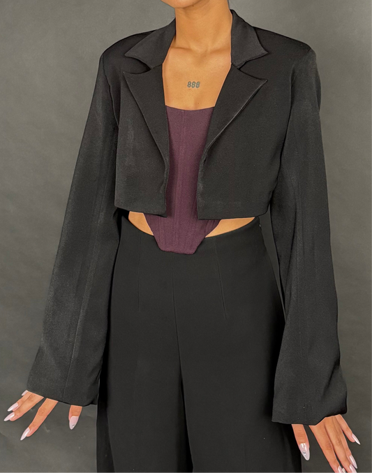 BOW CROPPED BLAZER