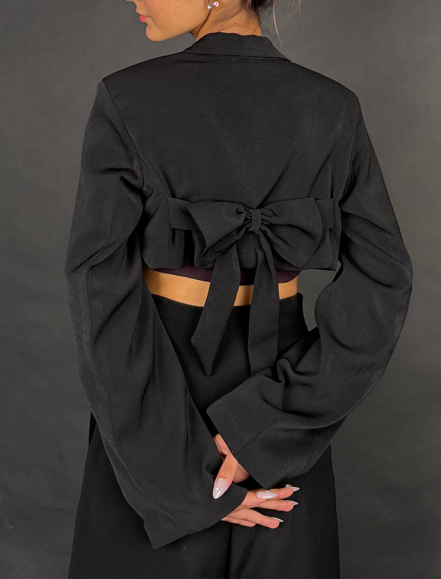 BOW CROPPED BLAZER